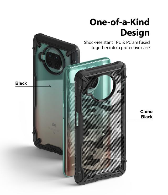 Ringke Case Compatible with Xiaomi Mi 10i 5G / Mi 10T Lite 5G Hard Fusion-X Ergonomic Transparent Shock Absorption TPU Bumper [ Designed Case for Xiaomi Mi 10i 5G / Mi 10T Lite 5G ] - Black - Black - SW1hZ2U6MTI5Nzc5