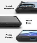 Ringke Case Compatible with Xiaomi Mi 11 Hard Fusion-X Ergonomic Transparent Shock Absorption TPU Bumper [ Designed Case for Xiaomi Mi 11 ] - Black - Black - SW1hZ2U6MTMwOTY5