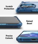 Ringke Case Compatible with Xiaomi Mi 11 Hard Fusion-X Ergonomic Transparent Shock Absorption TPU Bumper [ Designed Case for Xiaomi Mi 11 ] - Space Blue - Space Blue - SW1hZ2U6MTI5MTg3