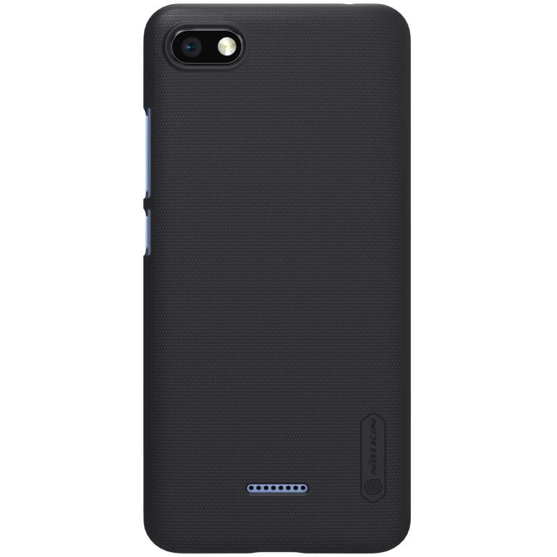 كفر موبايل Nillkin Xiaomi Redmi 6A Mobile Cover Super Frosted Hard Phone Case with Stand - Black