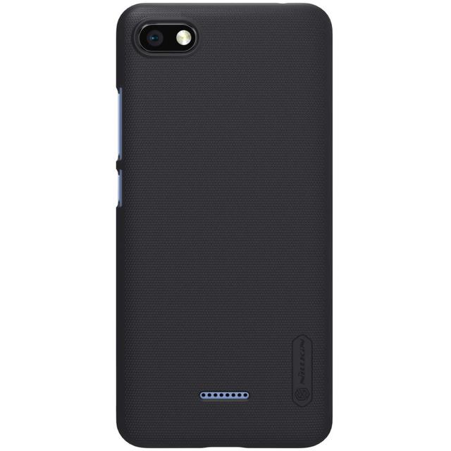 Nillkin Xiaomi Redmi 6A Mobile Cover Super Frosted Hard Phone Case with Stand - Black - Black - SW1hZ2U6MTIyOTU4