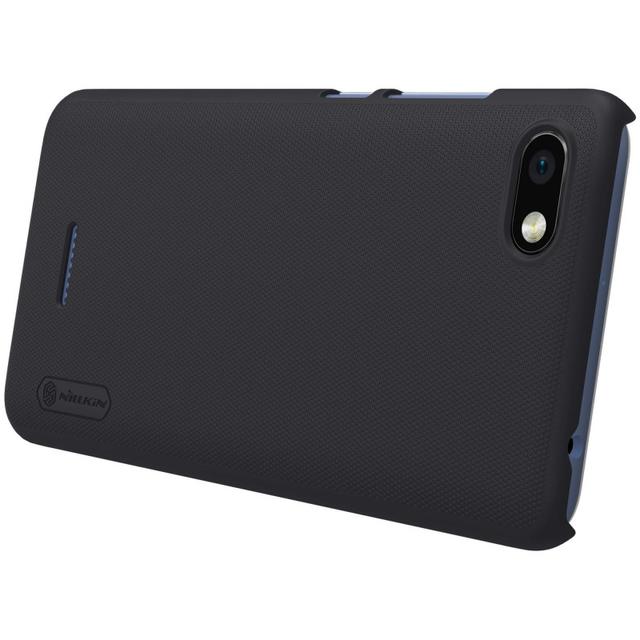 كفر موبايل Nillkin Xiaomi Redmi 6A Mobile Cover Super Frosted Hard Phone Case with Stand - Black - SW1hZ2U6MTIyOTY0
