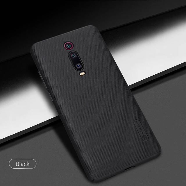 Nillkin RedMi K20 / K20 Pro Xiaomi Mi 9T / Mi 9T Pro Mobile Cover Super Frosted Hard Phone Case with Stand - Black - Black - SW1hZ2U6MTIyNTUz