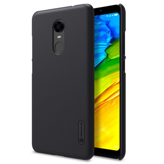 Nillkin Xiaomi Mi Note 5 Pro Frosted Hard Shield Phone Case Cover with Screen Protector - Black - Black - SW1hZ2U6MTIyOTAz