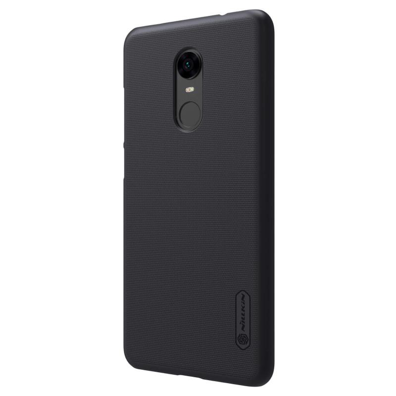 كفر موبايل Nillkin Xiaomi Mi Note 5 Pro Frosted Hard Shield Phone Case Cover with Screen Protector - Black - cG9zdDoxMjI5MDk=