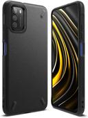 Ringke Onyx Cover Compatible with Xiaomi Poco M3, Tough Rugged Durable Shockproof Flexible Premium TPU Protective Phone Back Case for Poco M3 - Black - Balck - SW1hZ2U6MTI3MDg3