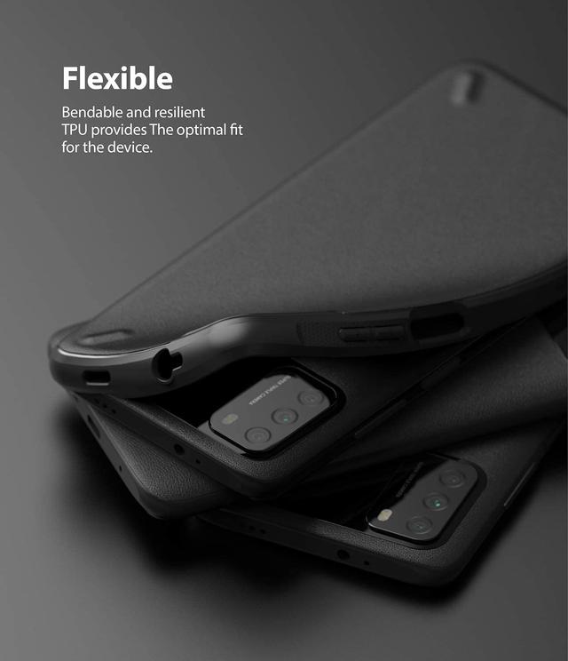 Ringke Onyx Cover Compatible with Xiaomi Poco M3, Tough Rugged Durable Shockproof Flexible Premium TPU Protective Phone Back Case for Poco M3 - Black - Balck - SW1hZ2U6MTI3MDkz