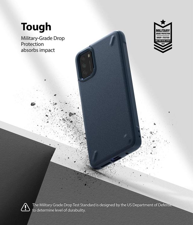 Ringke Onyx Cover Compatible with Xiaomi Poco M3, Tough Rugged Durable Shockproof Flexible Premium TPU Protective Phone Back Case for Poco M3 - Navy - Navy - SW1hZ2U6MTI3NjIw