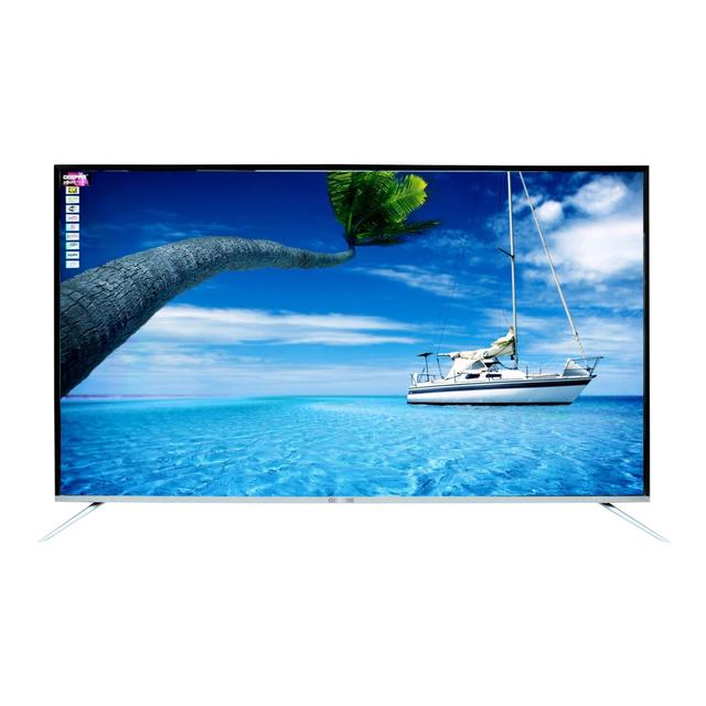 Geepas 65" Smart LED TV - Mirror Cast, 3.5mm, 3 HDMI & 2 USB Ports - Wifi, Android 7.0 with E-Share - Comes Application Like Youtube, Netflix, Amazon Prime - 1 Years Warranty - SW1hZ2U6MTY3OTgw