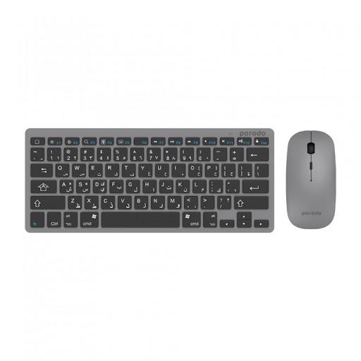 Porodo Super Slim and Portable Bluetooth Keyboard with Mouse ( English / Arabic ) - SW1hZ2U6MTE4MTcw