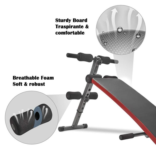 مقعد التمارين الرياضية  Adjustable Workout Bench Foldable Fitness Training Ab - SW1hZ2U6MTYyNzkz