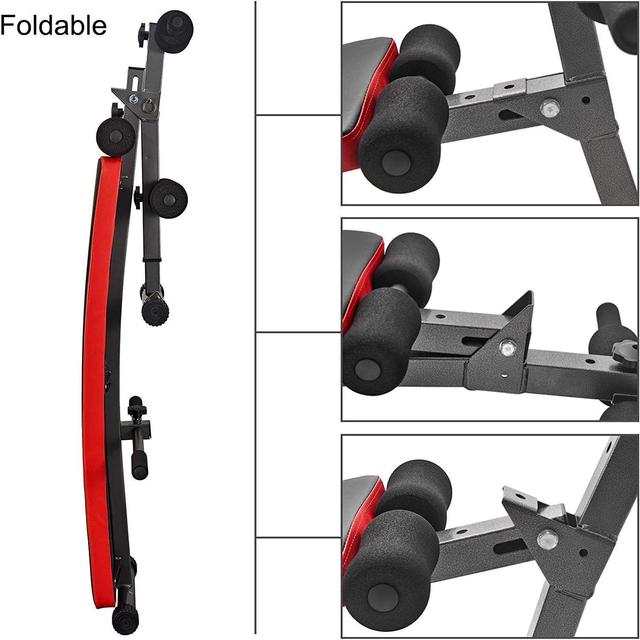 مقعد التمارين الرياضية  Adjustable Workout Bench Foldable Fitness Training Ab - SW1hZ2U6MTYyNzg5