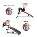Marshal Fitness sit up bench gym exercise decline adjustable workout bench foldable fitness training ab crunch newer version - SW1hZ2U6MTYyNzk1