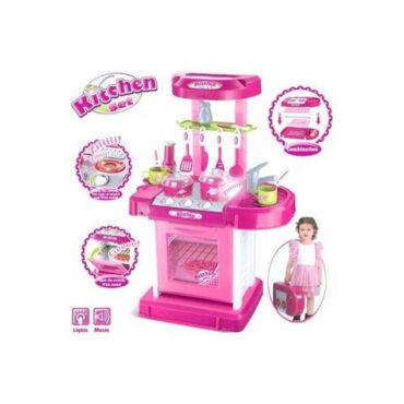 مجموعة ادوات المطبخ للأطفال Portable Kitchen Play Set - 1}