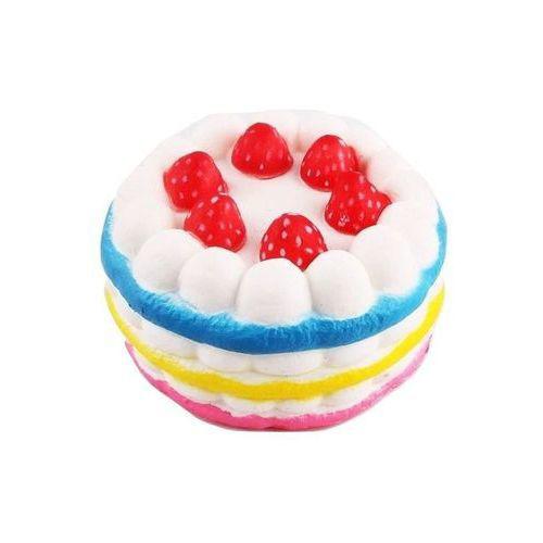 لعبة الكعكة الاسفنجية Beauenty - Rainbow Strawberry Cake Slow Rising Squishy Toy