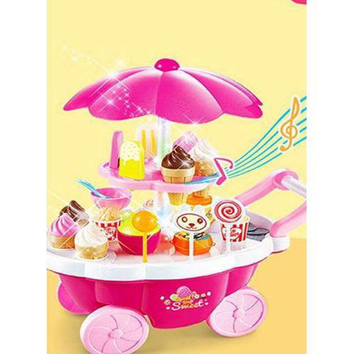 لعبة عربة الآيس كريم Beauenty 39-Piece Candy Ice Cream Car Pretend Play Set - SW1hZ2U6MjIyNTU3