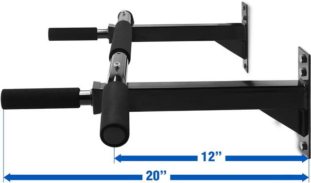 Marshal Fitness heavy duty wall mount pull up bar chin up bar - SW1hZ2U6MTYyODE3