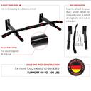 Marshal Fitness heavy duty wall mount pull up bar chin up bar - SW1hZ2U6MTYyODE5
