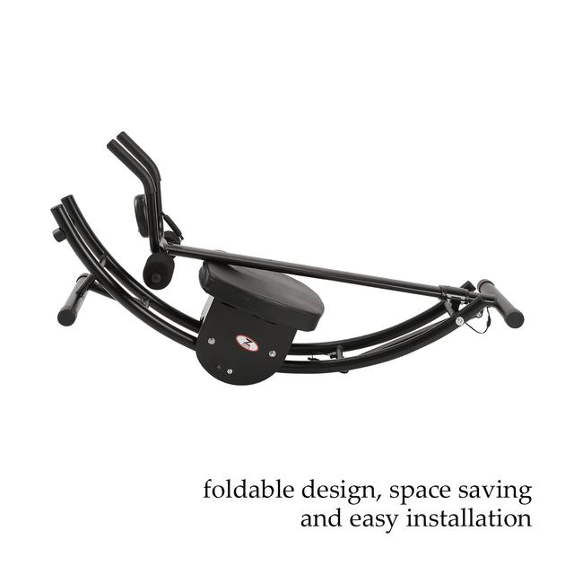 جهاز تمارين البطن قابل للطي أسود مارشال فتنس  Marshal Fitness Black Foldable Abdominal Coaster - SW1hZ2U6MTYzMDQz
