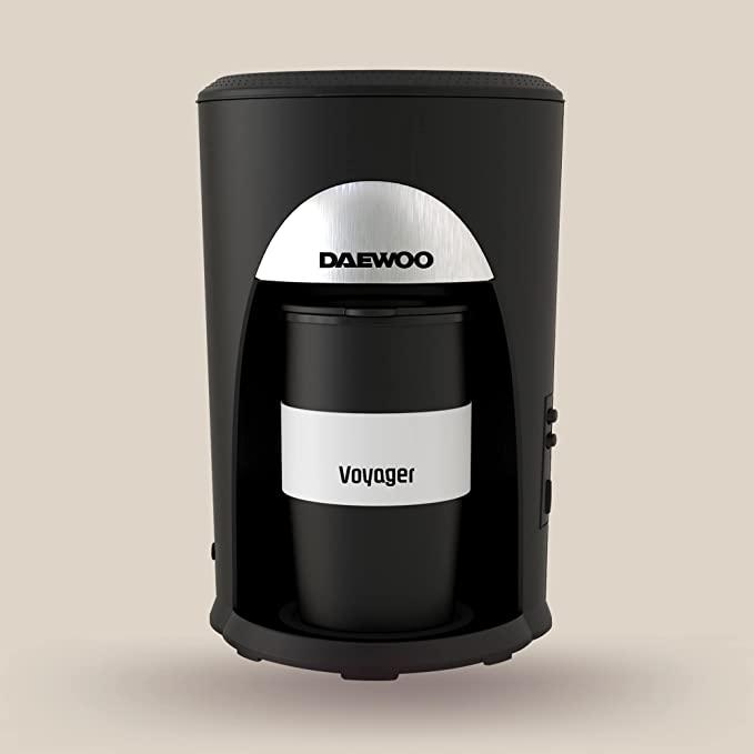 ماكينة قهوة 500واط Daewoo Portable Coffee Machine Single Cup Coffee Maker for Drip Coffee and Espresso with Travel Mug Korean Technology DCM9010