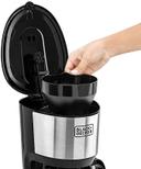BLACK&DECKER Black+Decker 750W 10 Cup Coffee Maker/ Coffee Machine with Glass Carafe for Drip Coffee Silver/Black  DCM750S B5 2 Years Warranty - SW1hZ2U6MTY2NDg0