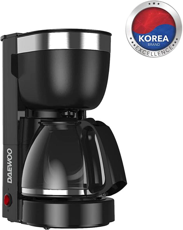 ماكينة قهوة 1.25 لتر 800 واط Daewoo Coffee Machine 10 Cup Coffee Maker - SW1hZ2U6MTY4MDUx
