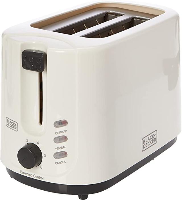 غلاية مياه كهربائية 1.7 لتر+ صانع الخبز Black+Decker 2 Slice Toaster + Electric Kettle Breakfast Set - SW1hZ2U6MTY3MDM5