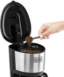 BLACK&DECKER Black+Decker 750W 10 Cup Coffee Maker/ Coffee Machine with Glass Carafe for Drip Coffee Silver/Black  DCM750S B5 2 Years Warranty - SW1hZ2U6MTY2NDgy