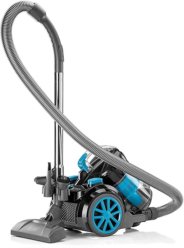 BLACK&amp;DECKER Black+Decker Multi Cyclonic Bagless Corded Canister Vacuum Cleaner with 6 Stage Filtration 2000 W Max Power 2.5 L 21 kPa Suction Power Blue  VM2080 B5 2 Years Warranty - SW1hZ2U6MTY3NDk4