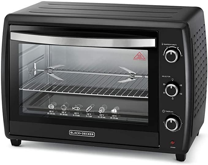فرن كهربائي 70 لتر بلاك اند ديكر دبل جلاس 2200 واط Black+Decker Double Glass Multifunction Toaster Oven with Rotisserie - cG9zdDoxNjc0MjI=