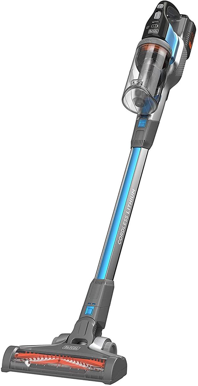 BLACK&amp;DECKER Black+Decker 36V 4 in 1 Li Ion Cordless Powerseries EXTREME Upright Stick Vacuum Cleaner with Crevice Tool & Flip out Brush Blue  BHFEV362D GB 2 Years Warranty - SW1hZ2U6MTY2NjI2