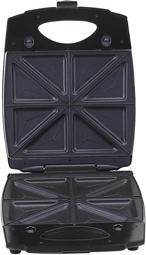 BLACK&amp;DECKER Black+Decker 4 Slot Sandwich Maker 1400W Black  TS4080 B5 2 Years Warranty - SW1hZ2U6MTY3NDUx