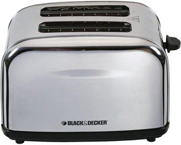 جهاز تحميص الخبز 1050 واط Black+Decker Cool Touch Bread Toaster - 4}