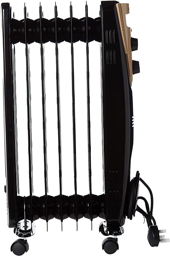 BLACK&amp;DECKER Black+Decker 1500W 7 Fin Oil Radiator Heater Black  OR070D B5 2 Years Warranty - SW1hZ2U6MTY3MTgz