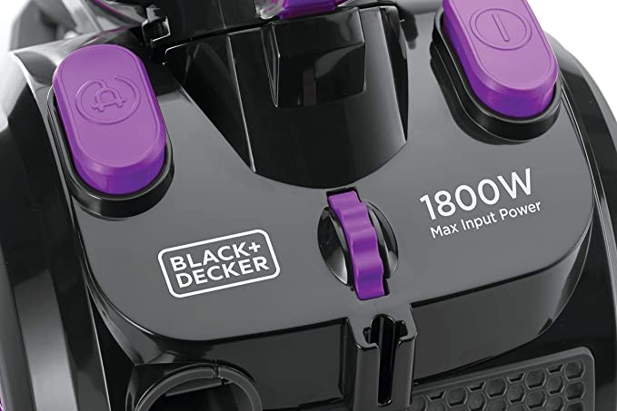 مكنسة بلاك اند ديكر بدون كيس 1800 واط Black&Decker Bagless Multi Cyclonic Vacuum Cleaner Cleaner