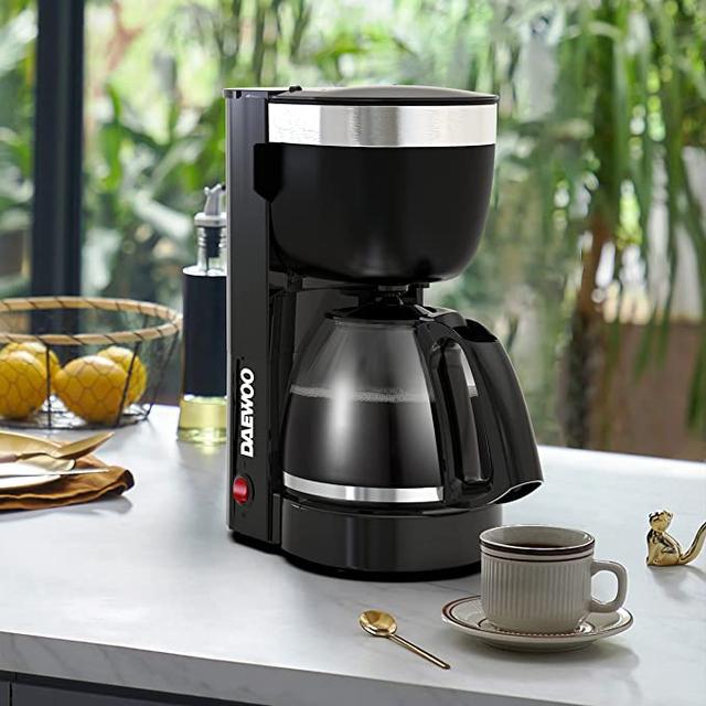 ماكينة قهوة 1.25 لتر 800 واط Daewoo Coffee Machine 10 Cup Coffee Maker - SW1hZ2U6MTY4MDQ5