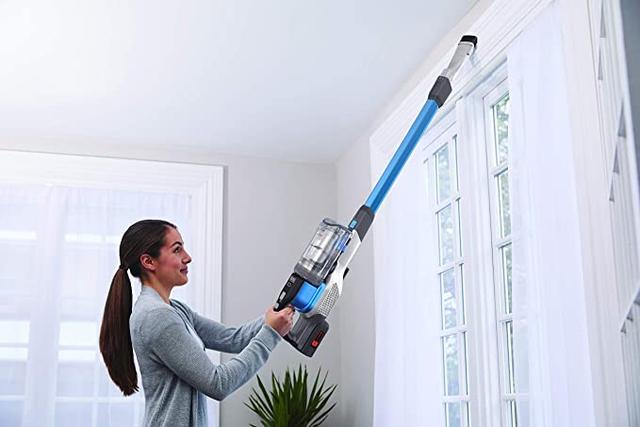BLACK&amp;DECKER Black+Decker 36V 4 in 1 Li Ion Cordless Powerseries EXTREME Upright Stick Vacuum Cleaner with Crevice Tool & Flip out Brush Blue  BHFEV362D GB 2 Years Warranty - SW1hZ2U6MTY2NjMw