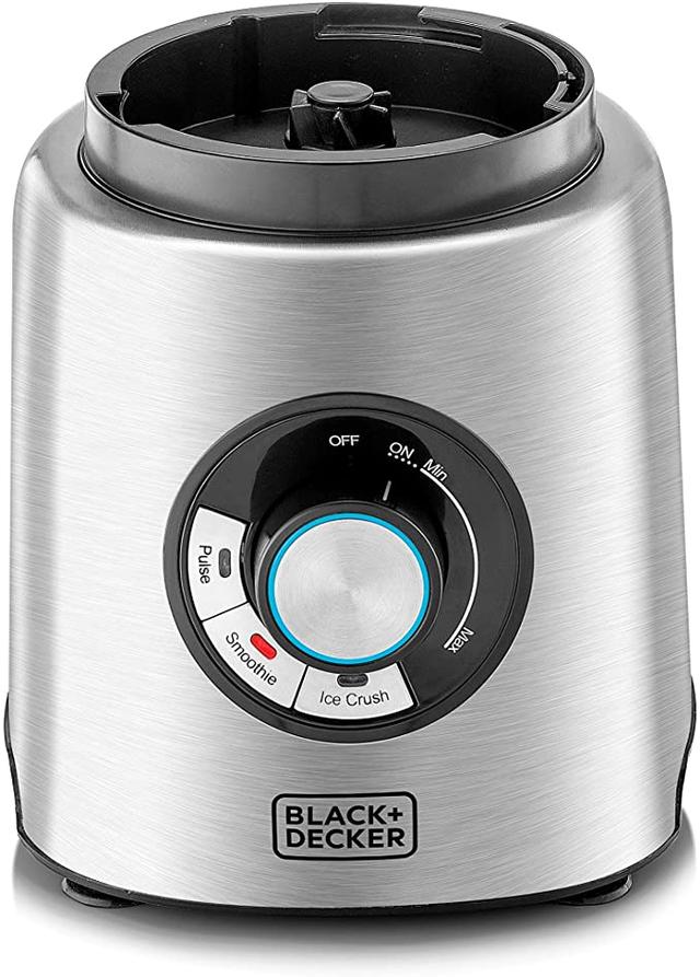 BLACK&amp;DECKER Black+Decker 1200W 1.7L High Power Premium Blender with Glass Jar Black/Silver  PB120 B5 2 Years Warranty - SW1hZ2U6MTY3MjEz
