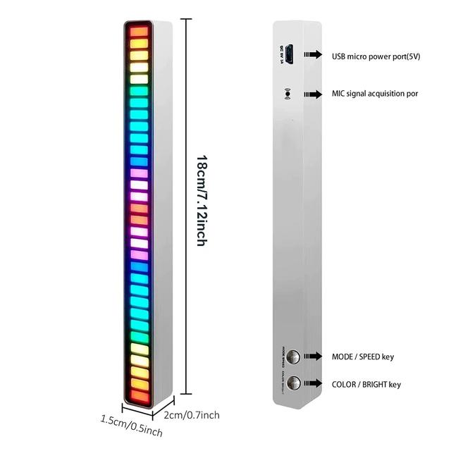إضاءة متحركه مع الصوت RGB Sound-Controlled Music Light Bar - SW1hZ2U6MjMwNDM2