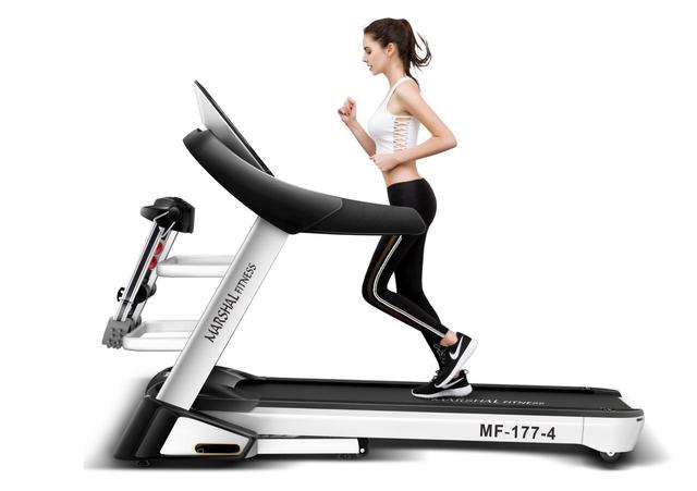 Marshal Fitness dc motorized 3 5hp treadmill with 5 e2 80 b3 lcd display screen user weight 120kgs - SW1hZ2U6MTYzMzY4