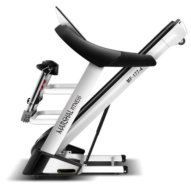 Marshal Fitness dc motorized 3 5hp treadmill with 5 e2 80 b3 lcd display screen user weight 120kgs - SW1hZ2U6MTYzMzcw