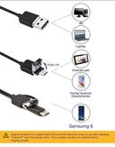 Generic USB Endoscope 3-in-1 Borescopes Inspection Camera IP67 Waterproof Snake Camera with 6 Adjustable LED Lights for Type-C & Android & PC - SW1hZ2U6MjMwMjA0