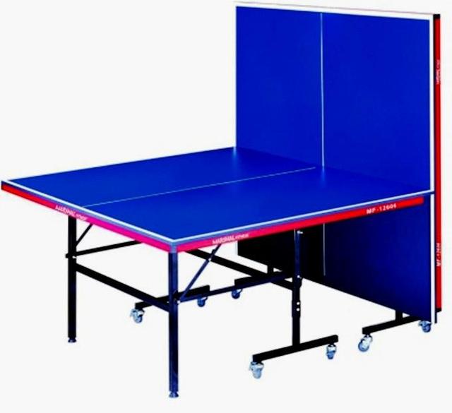 طاولة تنس قابلة للطي مارشال فيتنس Marshal Fitness Table Tennis Ping Pong Foldable-Indoor With Post And Net - SW1hZ2U6MTYyODYx