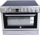 HOOVER 5 Burner Vitroceramic Cooker With Electric Oven VCG9060 Black/Silver - SW1hZ2U6MTc4NzY3NQ==