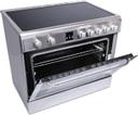 HOOVER 5 Burner Vitroceramic Cooker With Electric Oven VCG9060 Black/Silver - SW1hZ2U6MTc4NzY3Nw==