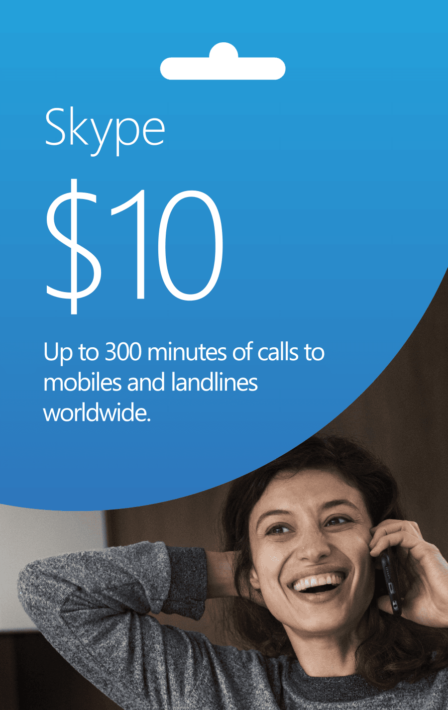بطاقه سكايب Skype $ 10 (ستور أمريكي)