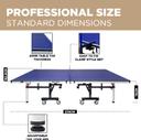 Skyland Unisex Adult Professional Folding Movable Table Tennis -EM-8007 Blue, L 274 x W 152.5 x H 76 cm - SW1hZ2U6MTM1NzY5OQ==