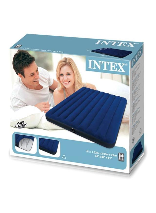 سرير هوائي مصنوع من القطن  INTEX Classic Downy Airbed Cotton Blue - SW1hZ2U6MjY2OTIx