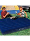 سرير هوائي مصنوع من القطن  INTEX Classic Downy Airbed Cotton Blue - SW1hZ2U6MjY2OTM3