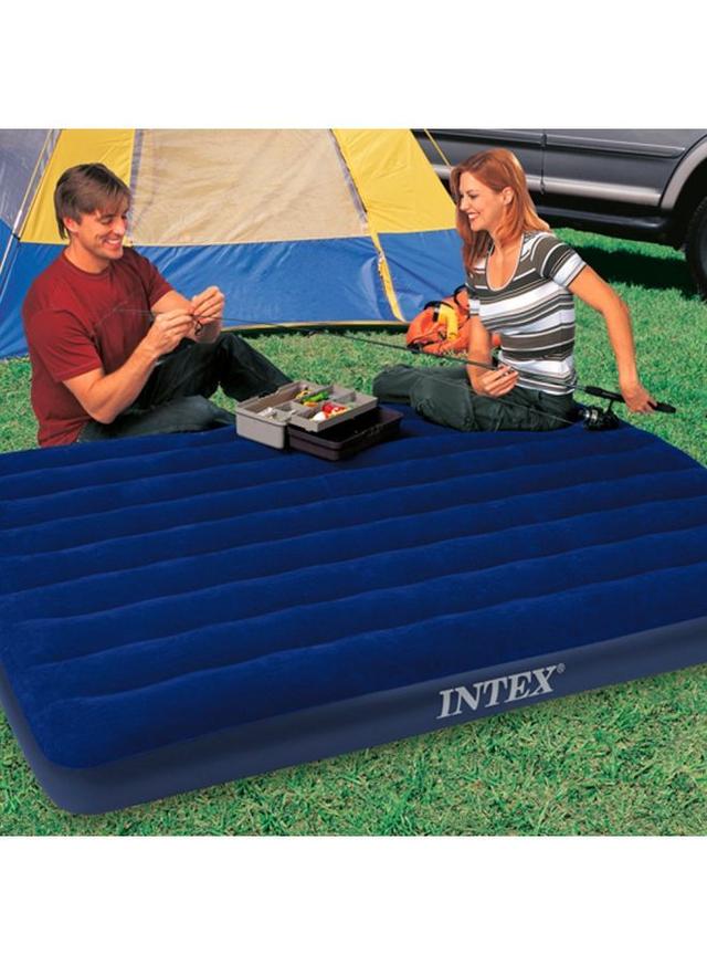 سرير هوائي مصنوع من القطن  INTEX Classic Downy Airbed Cotton Blue - SW1hZ2U6MjY2OTI1